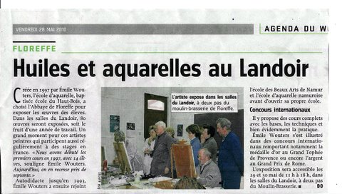 Exposition à l'abbaye de Floreffe (Belgique)